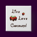 Chocolate Strawberry Button