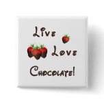 Chocolate Strawberry Button