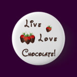 Chocolate Strawberry Button