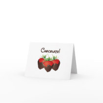 Chocolate Strawberry Greeting Card
