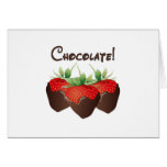 Chocolate Strawberry Greeting Card