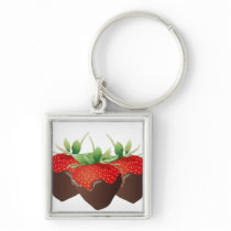 Chocolate Strawberry Keychains