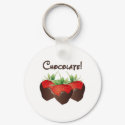 Chocolate Strawberry keychain