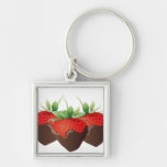 Chocolate Strawberry Keychains