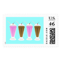 Chocolate & Strawberry Milkshakes postage by BellyJeans Chocolate & Strawberry Milkshakes postage