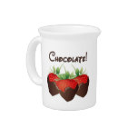 Chocolate Strawberry Beverage Pitchers