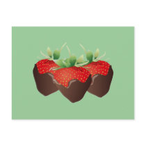 Chocolate Strawberry Post Card