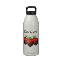 Chocolate Strawberry Water Bottle