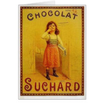 Chocolate Suchard Vintage Ad Card