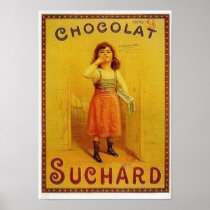 Chocolate Suchard Vintage Ad Print