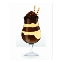 Chocolate Sundae Post Cards