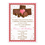 Chocolate Sweet Shop Inivtations Personalized Invitation