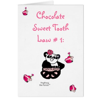 CHOCOLATE SWEET TOOTH LAW CARDS by Computious