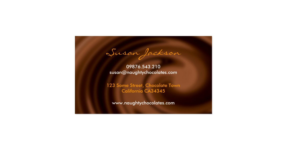 chocolate swirl business card zazzle swirl business cards