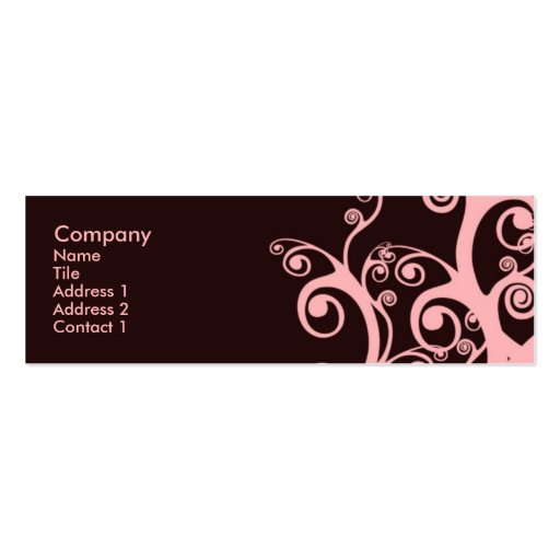 Chocolate Swirls Business Card Templates