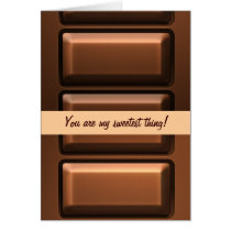 Chocolate Tablet Greeting Cards