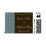 Chocolate & Teal Damask Wedding