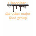 Chocolate - the other major food group t-shirts