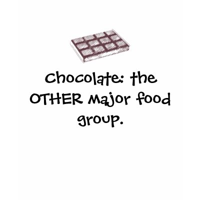 Chocolate: the OTHER major food group Tshirts by ebhaynes