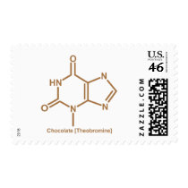 Chocolate theobromine postage stamps