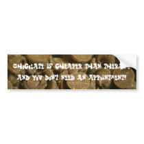 chocolate therapy bumper stickers