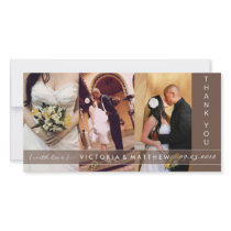 CHOCOLATE UNION | WEDDING THANK YOU CARD PERSONALIZED PHOTO CARD