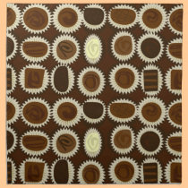 Chocolate Variety Sampler Pattern Small napkins