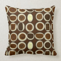Chocolate Variety Sampler Pattern Small pillows