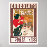Chocolate ~ Vintage Hot Chocolate Drink Ad Poster