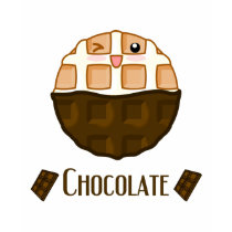 Chocolate waffle t-shirts by catfoxclothing Chocolate waffle t-shirts