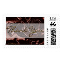Chocolate Wedding Thank You Postage Stamp stamp