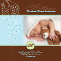 Chocolate Whispers Baby Announcement invitation