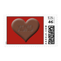 chocolate XOXO postage