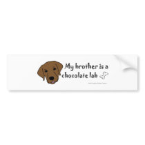 ChocolateLabBrother Bumper Sticker