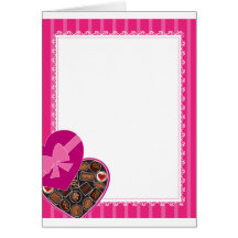Chocolates Background Cards