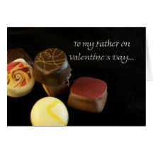 Chocolates Happy Valentine's Day Father Card