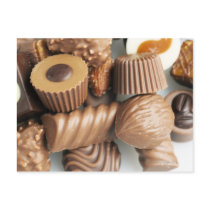 chocolates post card