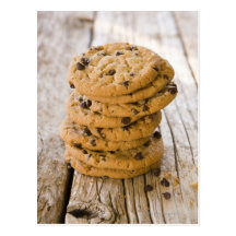 chocolte chip cookies 2 postcards