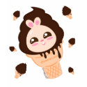 Chocomari- Choco Chubby Bunny Ice Cream V.01 t-shirts