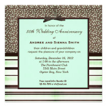 ChocoMint 50th Wedding Anniversary invitations