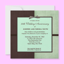 ChocoMint 50th Wedding Anniversary invitations
