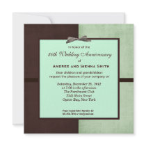 ChocoMint 50th Wedding Anniversary Personalized Announcements