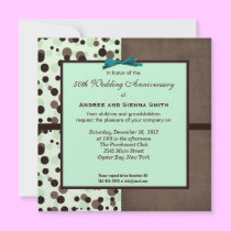 ChocoMint 50th Wedding Anniversary invitations