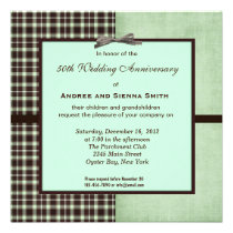 ChocoMint 50th Wedding Anniversary invitations