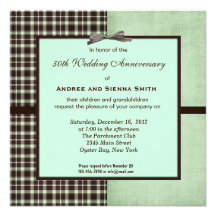ChocoMint 50th Wedding Anniversary Invites
