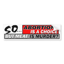 Choice or Murder? Bumper Sticker
