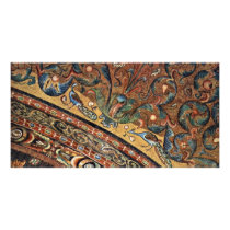 Choir Mosaics At San Vitale In Ravenna Vault Scene Photo Card Template