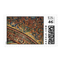 Choir Mosaics At San Vitale In Ravenna Vault Scene Postage