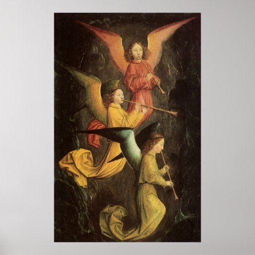 Choir of Angels by Simon Marmion, Renaissance Art Poster
