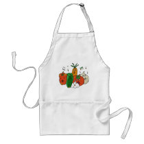 Choir of vegetables apron